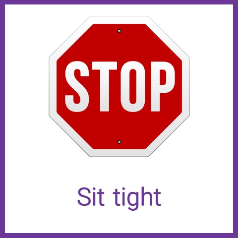 معنی Sit tight