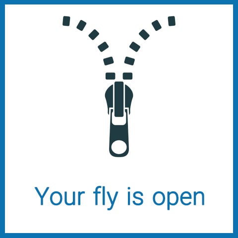 معنی اصطلاح Your fly is open
