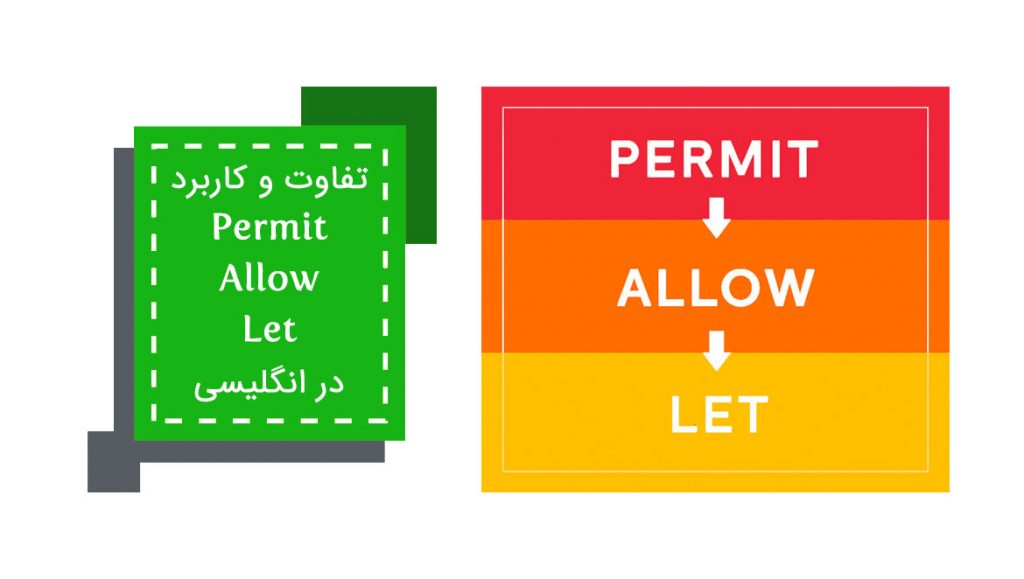 تفاوت و فرق permit و allow و let در انگلیسی