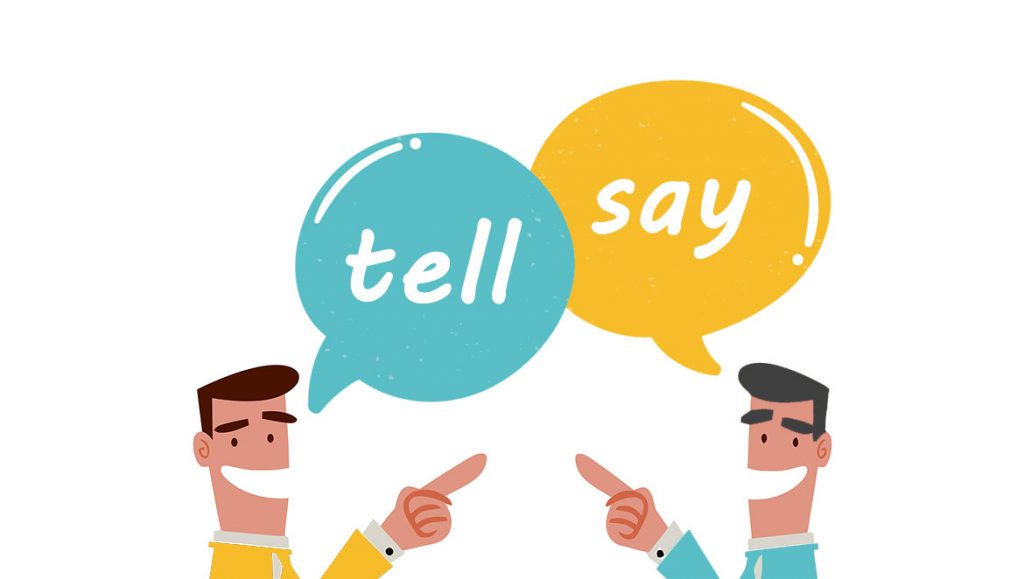 تفاوت tell و say در زبان انگلیسی