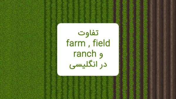 تفاوت farm و field و ranch