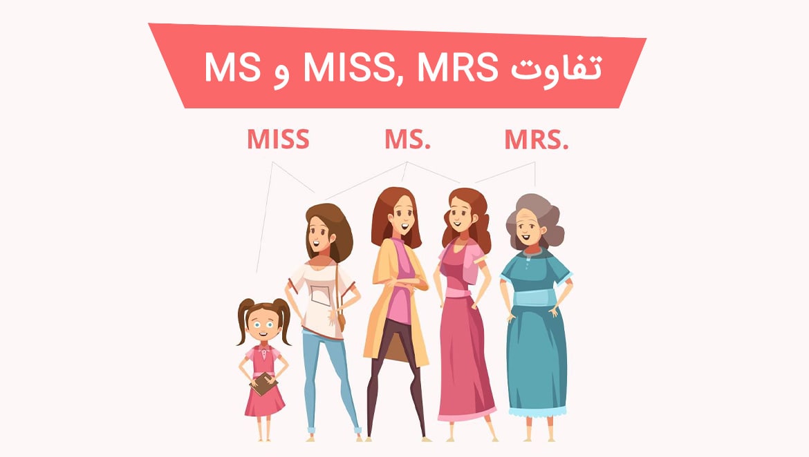 تفاوت Mrs و Ms و Miss در انگلیسی